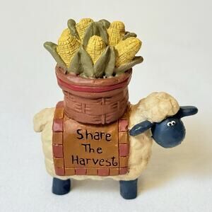 Blossom Bucket Suzi 10’ Whimsical Harvest Sheep Figurine